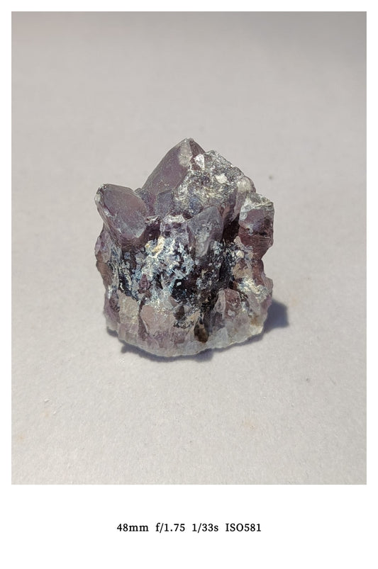 natural deep purple elestial amethyst cluster rought (auralite-23 style)-7 *19.3g骨幹紫晶簇/極光23