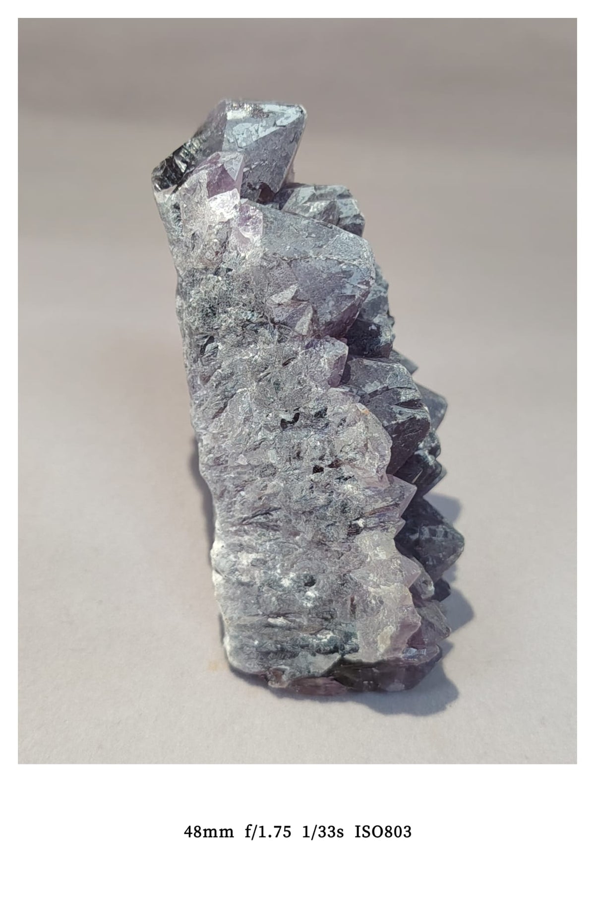 natural deep purple elestial amethyst cluster rought (auralite-23 style)-2 *165g骨幹紫晶簇/極光23