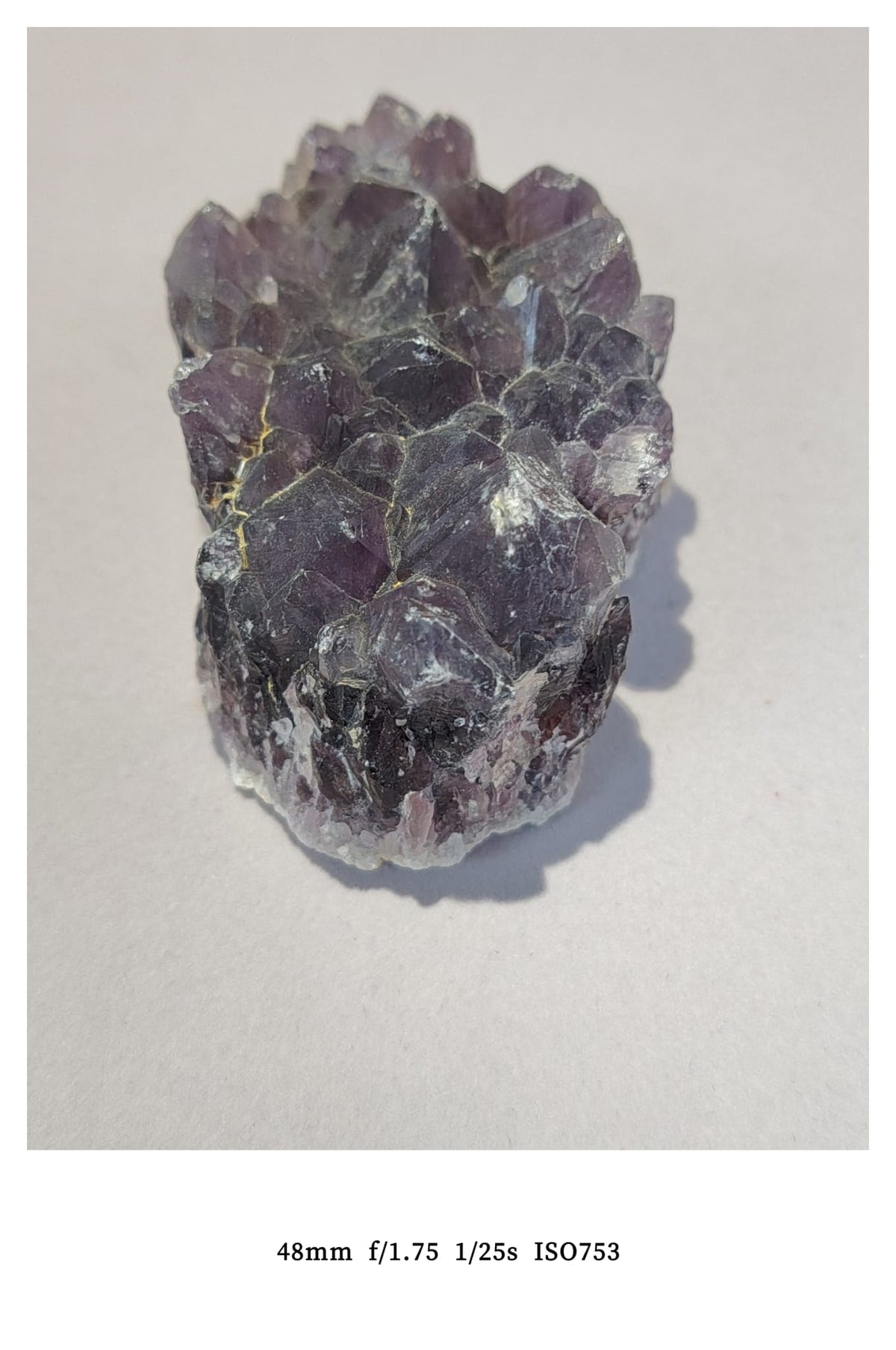 natural deep purple elestial amethyst cluster rought (auralite-23 style)-4 *136.5g骨幹紫晶簇/極光23
