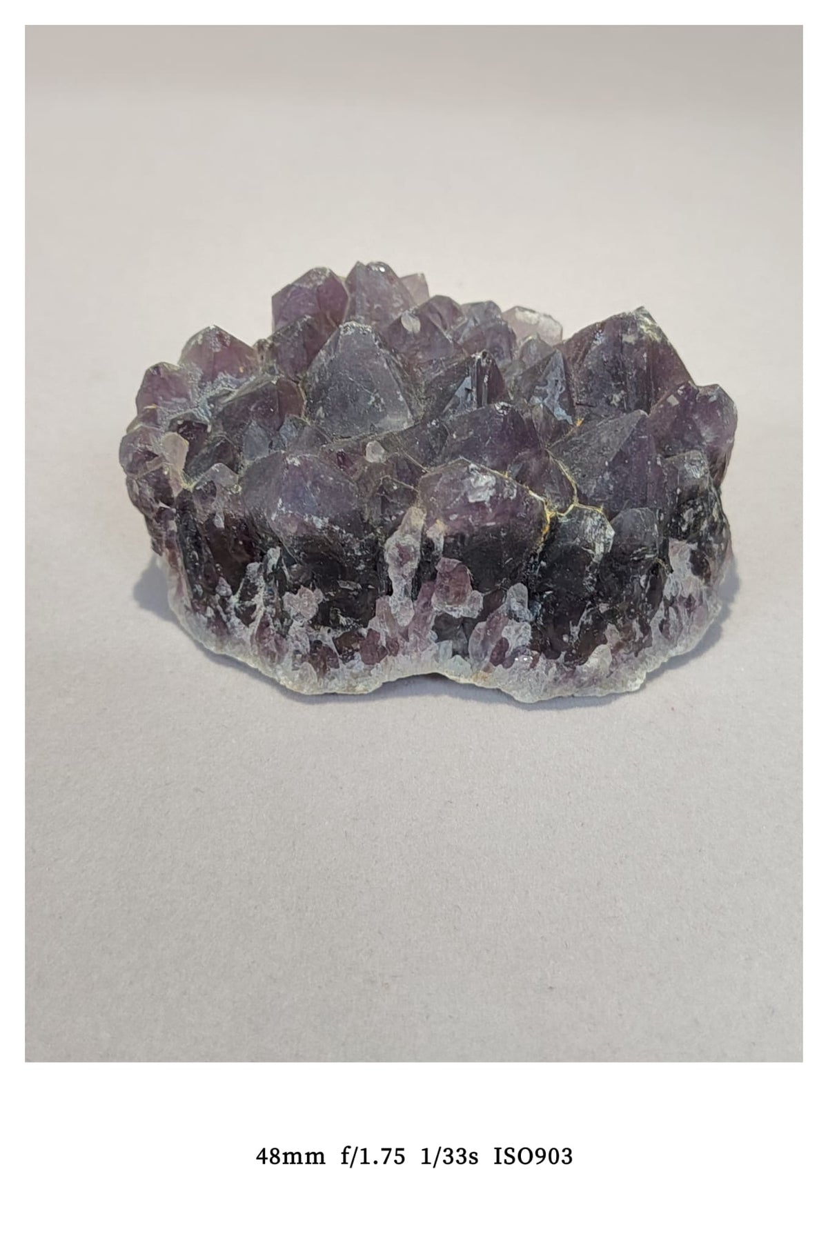 natural deep purple elestial amethyst cluster rought (auralite-23 style)-4 *136.5g骨幹紫晶簇/極光23