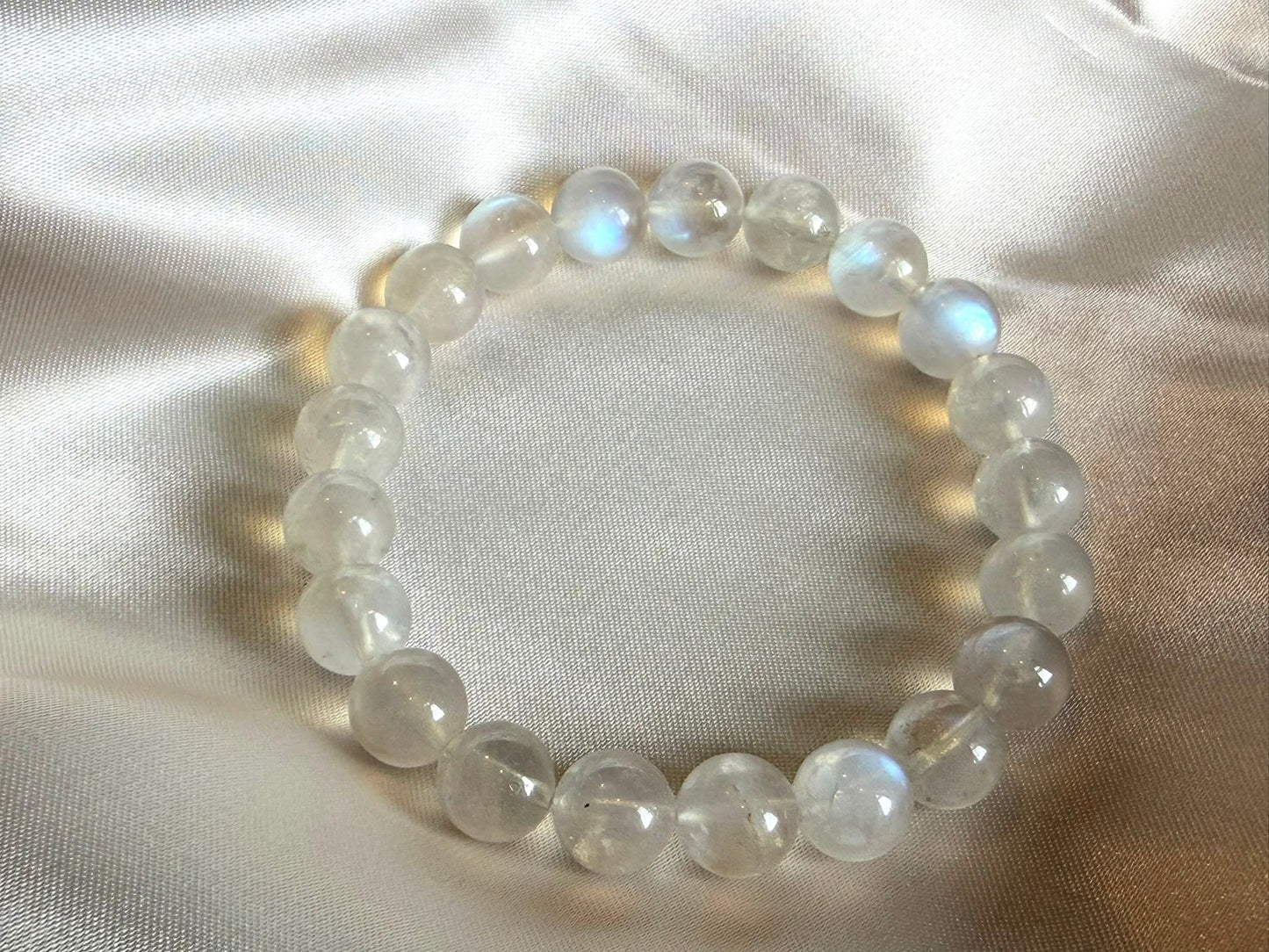 月光石手串 側面